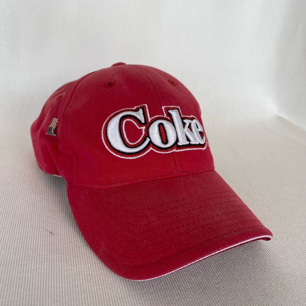 Coca Cola Red Baseball Hat White embroidery On Hat .Adjustable.Unisex. - Picture 3 of 12
